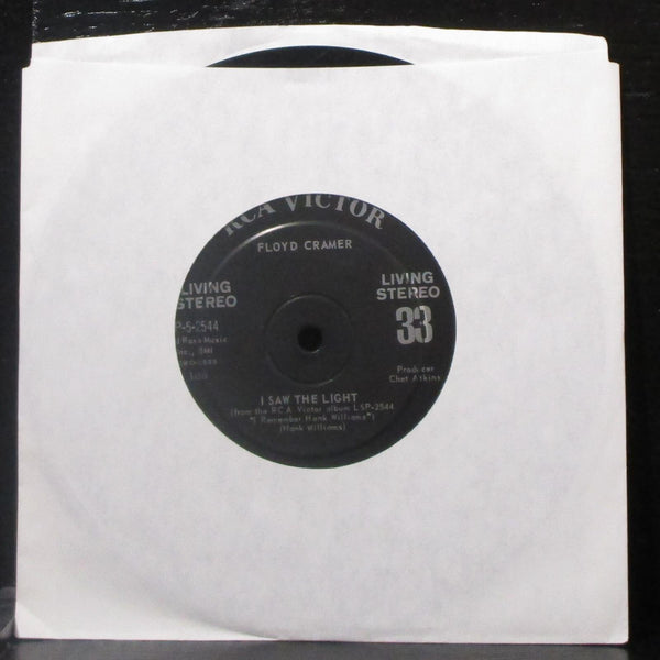 Floyd Cramer - Your Cheatin' Heart / I Saw The Light 7" VG Vinyl 33 RCA Victor - Shuga Records