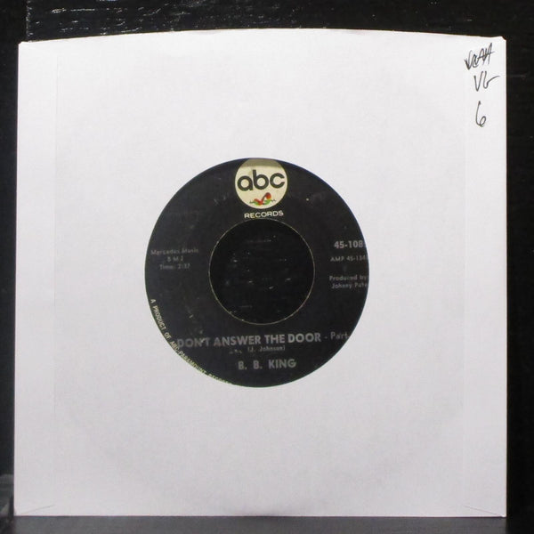 B.B. King - Don't Answer The Door 7" VG Vinyl 45 ABC 45-10856 USA 1966 - Shuga Records