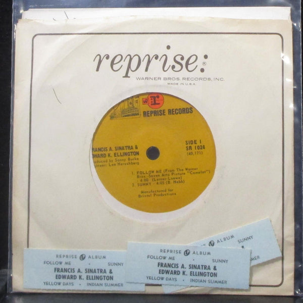 Francis A. Sinatra & Edward K. Ellington EP 7" VG+ Vinyl 45 Reprise SR 1024 USA - Shuga Records