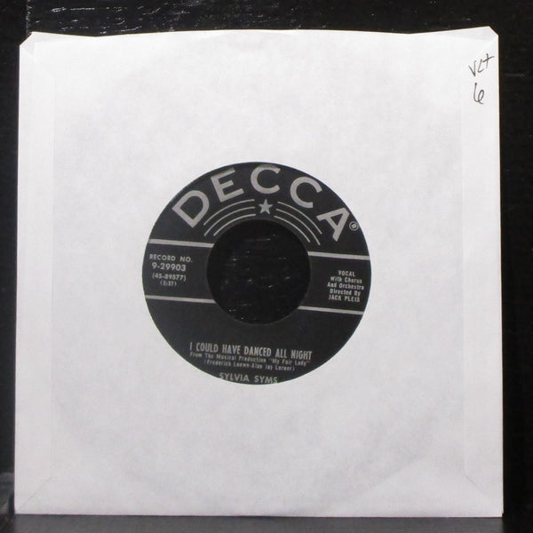Sylvia Syms - I Could Have Danced All Night 7" VG+ Vinyl 45 Decca 9-29903 USA - Shuga Records