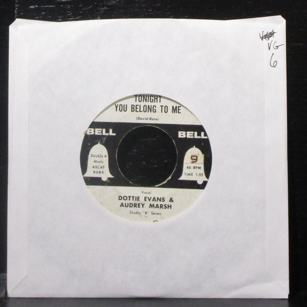 Various Artists - Tonight You Belong To Me 7" VG Vinyl 45 Bell 10 USA 1956 - Shuga Records