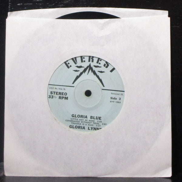 Gloria Lynne - Gloria Blue EP 7" VG Vinyl 33 Everest EVT 1203 USA 1962 - Shuga Records