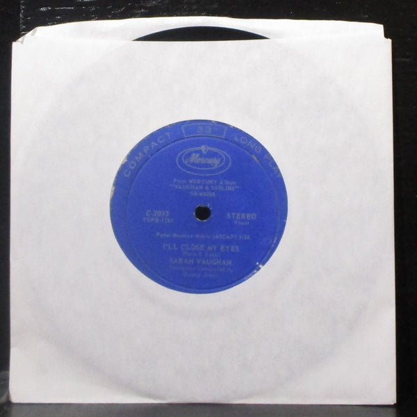 Sarah Vaughan - The Midnight Sun Will Never Set 7" VG Vinyl 33 Mercury C-7033 - Shuga Records