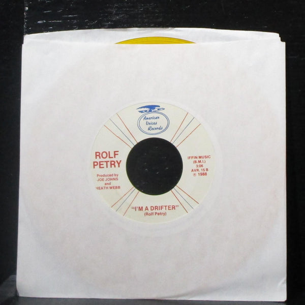 Rolf Petry - It Was Elvis / I'm A Drifter 7" Mint- Yellow Vinyl 45 AVR. 15 USA - Shuga Records