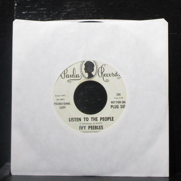 Ivy Peebles - Listen To The People / Sarge's Picture Show 7" VG+ Promo Vinyl 45 - Shuga Records