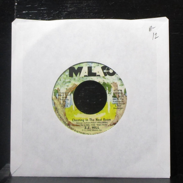 Z.Z. Hill - Cheating In The Next Room 7" Mint- Vinyl 45 Malaco MAL 2079 USA 1982 - Shuga Records
