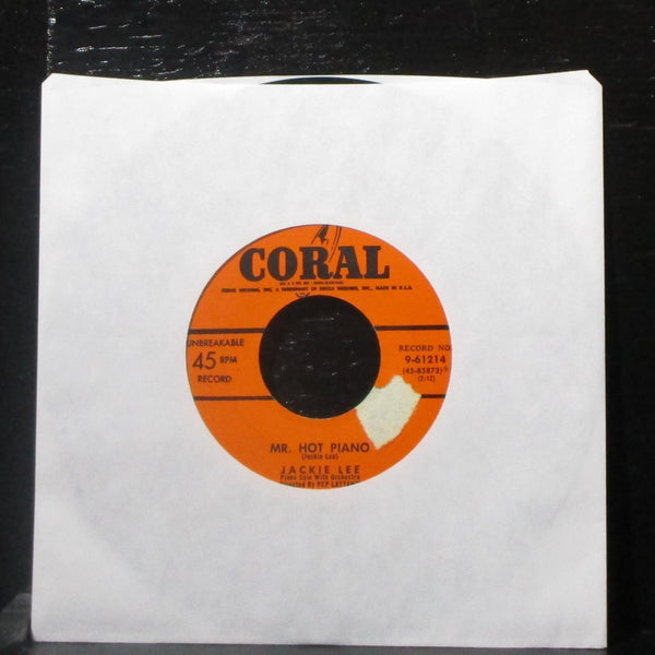 Jackie Lee - The Donkey Serenade / Mr. Hot Piano 7" VG+ Vinyl 45 Coral 9-61214 - Shuga Records
