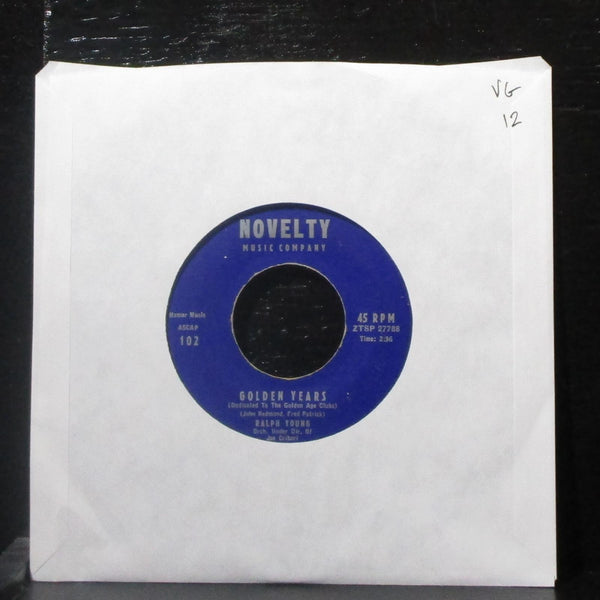 Ralph Young - Golden Years 7" VG Vinyl 45 Novelty Music Company 102 USA - Shuga Records