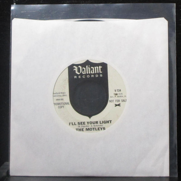 The Motleys - Louisiana / I'll See Your Light 7" VG+ Promo Vinyl 45 Valiant - Shuga Records
