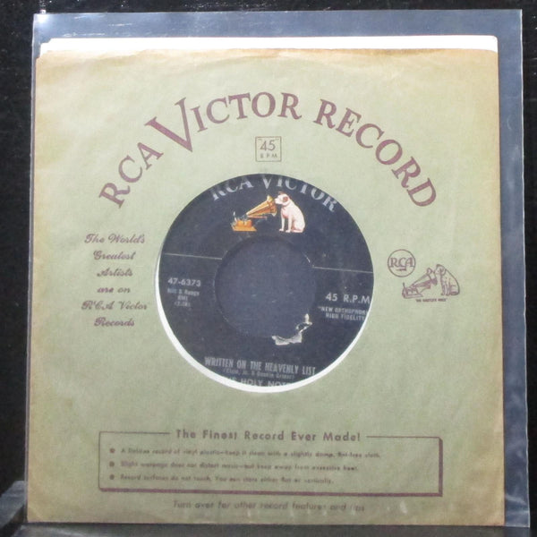 The Holy Notes - Written On The Heavenly List 7" VG- Vinyl 45 RCA 47-6373 USA - Shuga Records