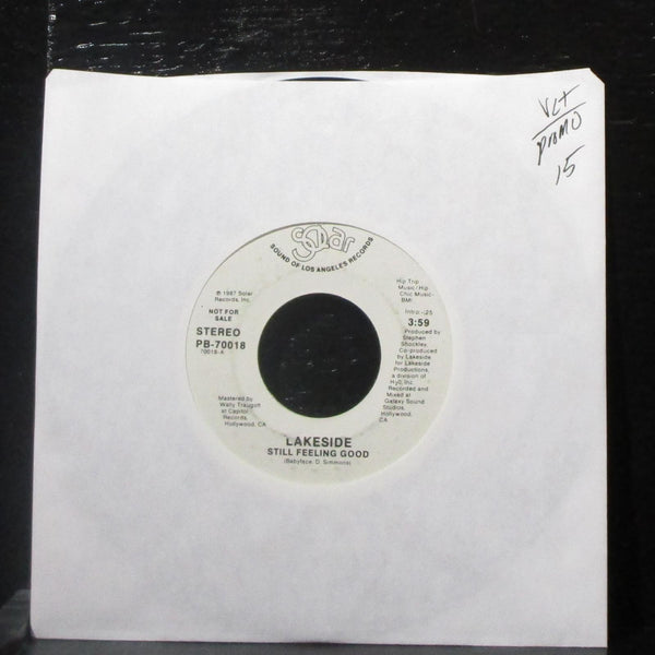 Lakeside - Still Feeling Good 7" VG+ Promo Vinyl 45 Solar PB-70018 USA 1987 - Shuga Records