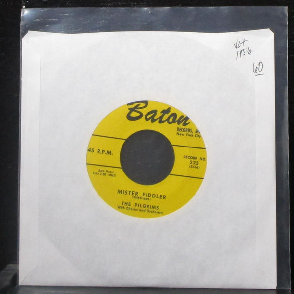 The Pilgrims - Mister Fiddler / This Land Is Your Land 7" VG+ Vinyl 45 Baton 225 - Shuga Records