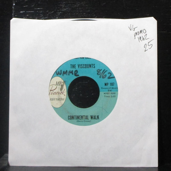 The Viscounts - Continental Walk / Hully Gully 7" VG Promo Vinyl 45 MP 107 USA - Shuga Records
