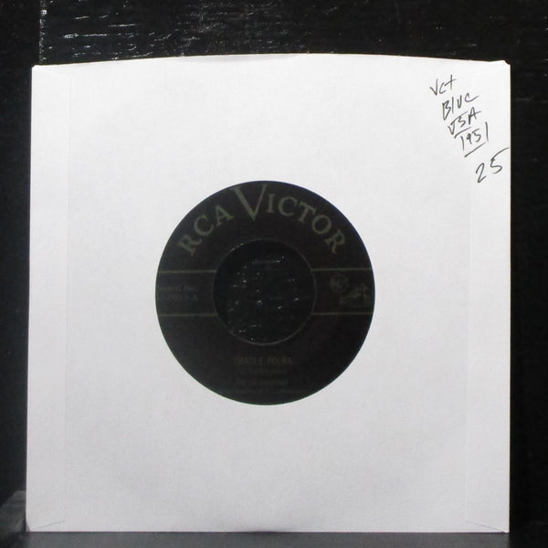 Six Fat Dutchmen - Cradle Polka / Barn Dance Schottische 7" VG+ Blue Vinyl 45 - Shuga Records