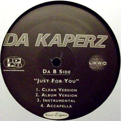 Da Kaperz ‎– Don't Stop Pt. 2 / Just For You MINT- 12" Single 1998 D-Lo Entertainment Promo USA - Hip Hop