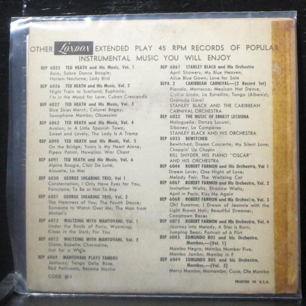 Frank Chacksfield - The Music Of Noel Coward Vol. 3 Ep 7" VG+ Vinyl 45 London UK - Shuga Records
