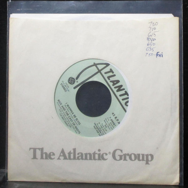 Rick & The Cast Of Idiots - I Wanna Be Elvis 7" VG+ Promo Vinyl 45 Atlantic 1985 - Shuga Records