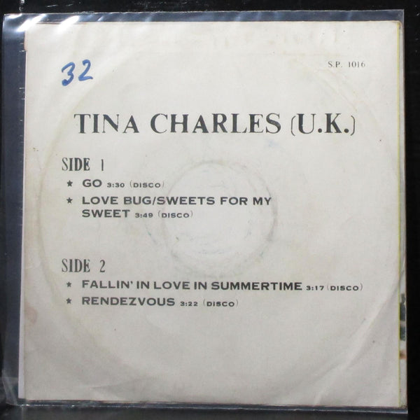 Tina Charles - Heart 'N' Soul EP 7" Vinyl 45 Super Hits S.P. 1016 Thailand - Shuga Records