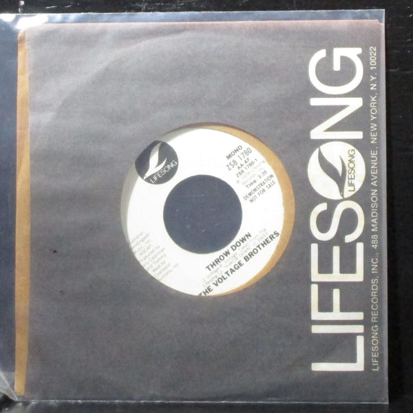 The Voltage Brothers - Throw Down 7" Mint- Promo Vinyl 45 Lifesong ZS8 1780 USA - Shuga Records