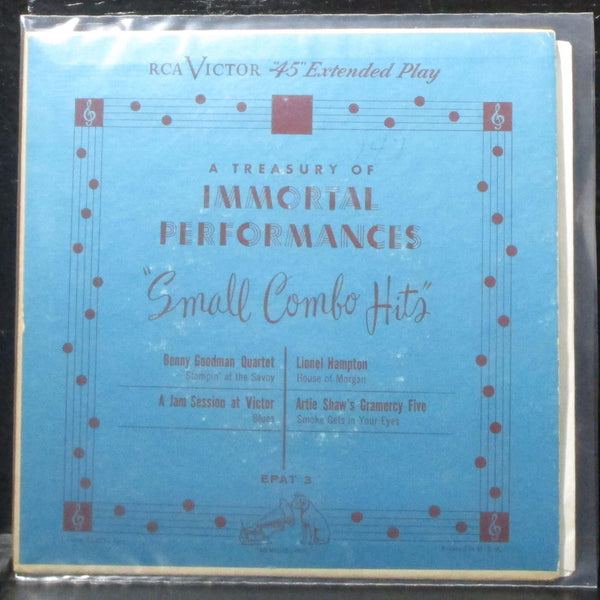 Various Artists - Small Combo Hits EP 7" VG Vinyl 45 RCA Victor EPAT 3 USA - Shuga Records