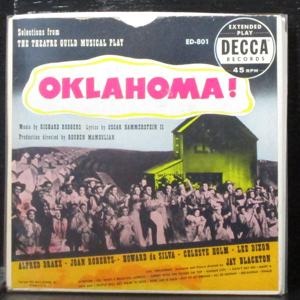 Rodgers & Hammerstein - Selections From "Oklahoma!" 7" VG Vinyl 45 Decca ED-801 - Shuga Records