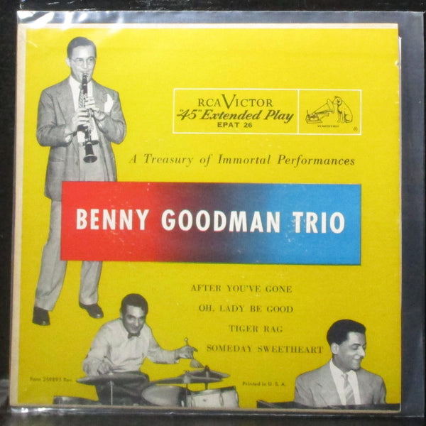 Benny Goodman Trio - A Treasury Of Immortal Performances EP 7" VG Vinyl 45 RCA - Shuga Records