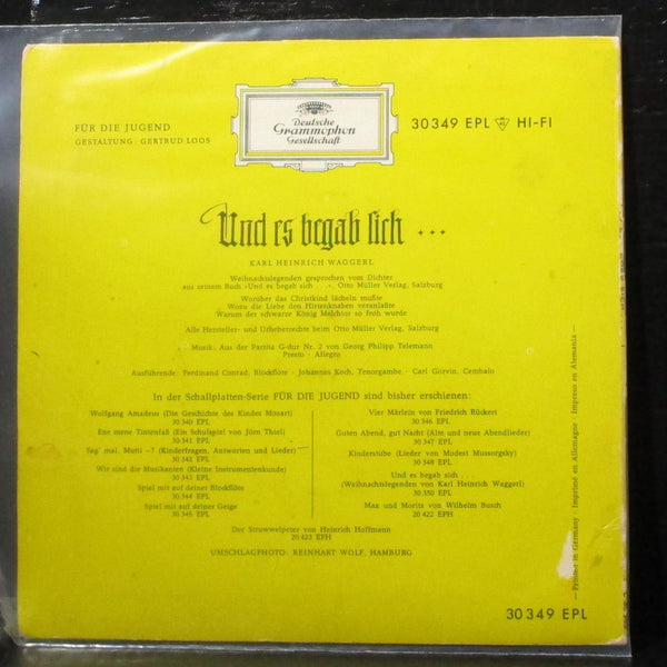 Karl Heinrich Waggerl - Und Es Begab Sich EP 7" VG+ Vinyl 45 Germany 30 349 EPL - Shuga Records