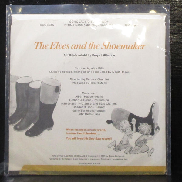 Freya Littledale - The Elves & The Shoemaker 7" VG Vinyl 33 Scholastic SCC 2615 - Shuga Records