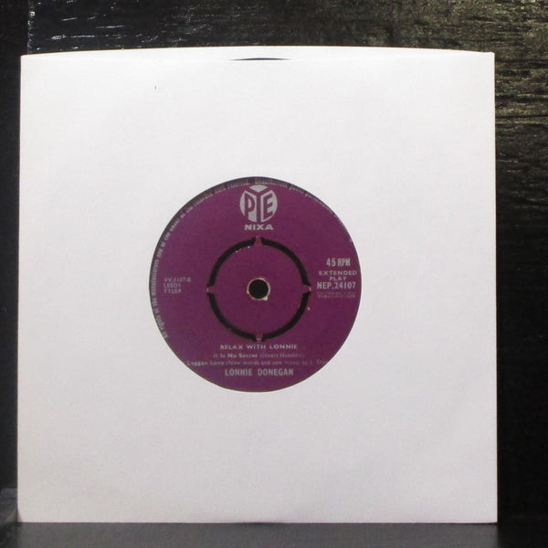 Lonnie Donegan - Relax With Lonnie EP 7" VG Vinyl 45 Pye NEP.24107 UK 1959 - Shuga Records