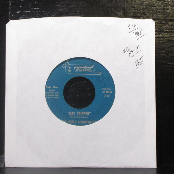 New World Congregation - Day Tripper 7" VG+ Vinyl 45 Coulee C45-123 USA 1968 - Shuga Records