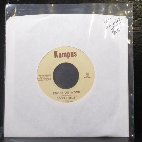 Connie Kelley & The Caveliers - Knock On Wood 7" VG+ Vinyl 45 Kampus PRP 9861/2 - Shuga Records