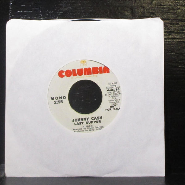 Johnny Cash - Children / Last Supper 7" VG+ Promo Vinyl 45 Columbia 4-45786 USA - Shuga Records