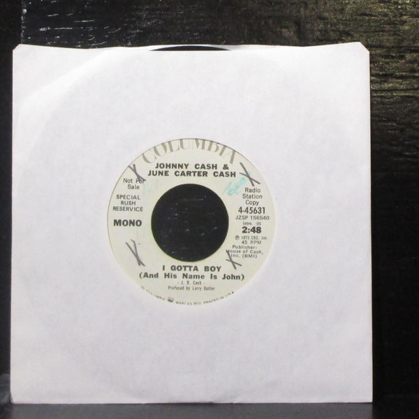 Johnny Cash & June Carter Cash - If I Had A Hammer 7" VG+ Promo Vinyl 45 4-45631 - Shuga Records