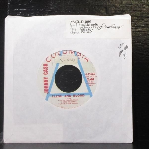 Johnny Cash - Flesh And Blood / This Side Of The Law 7" VG+ Promo Vinyl 45 USA - Shuga Records