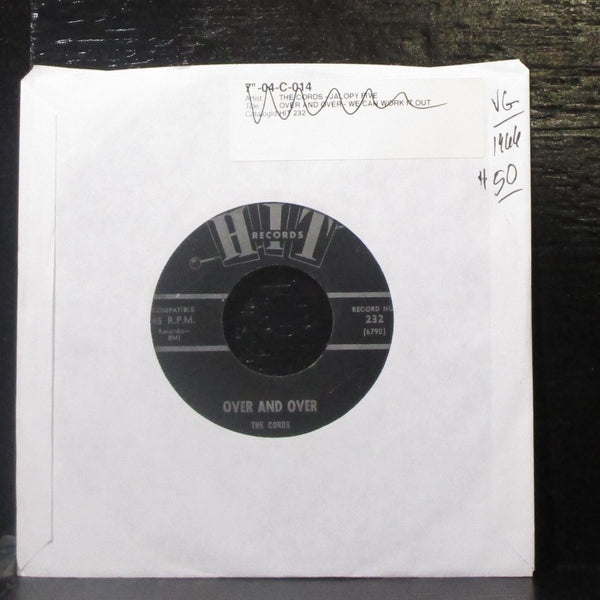 Cords / Jalopy Five - Over And Over / We Can Work It Out 7" VG Vinyl 45 Hit 232 - Shuga Records