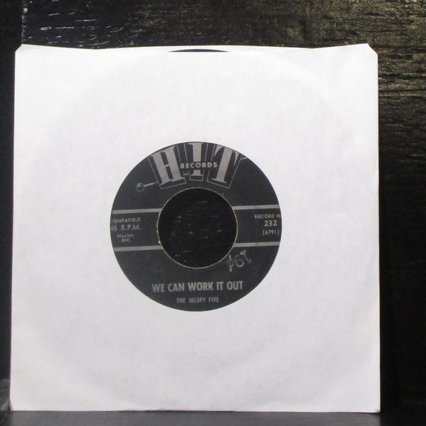 Cords / Jalopy Five - Over And Over / We Can Work It Out 7" VG Vinyl 45 Hit 232 - Shuga Records