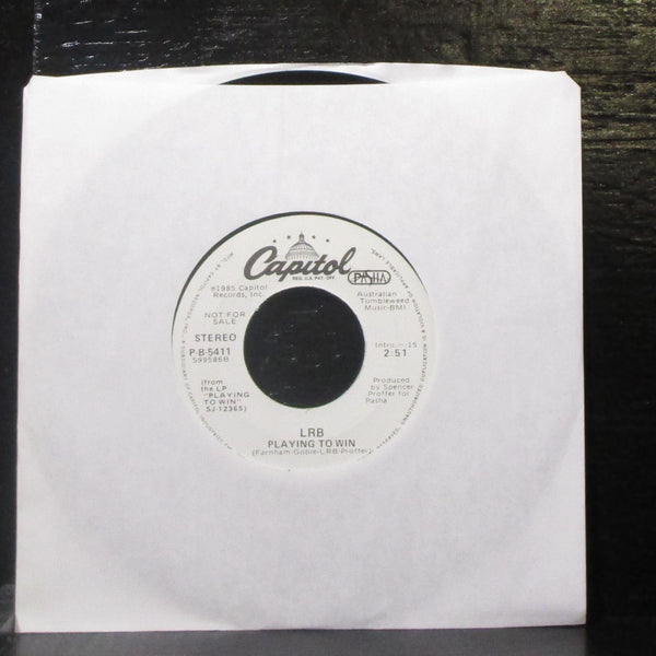 LRB - Playing To Win 7" VG+ Promo Vinyl 45 Capitol P-B-5411 USA 1984 - Shuga Records