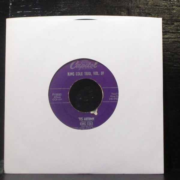 King Cole Trio, Vol. IV, C / D 7" VG+ Vinyl 45 Capitol CCF 177 USA 1950 - Shuga Records