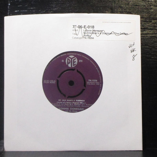 Lonnie Donegan - My Old Man's A Dustman 7" VG+ Vinyl 45 Pye 7N.15256 UK 1960 - Shuga Records