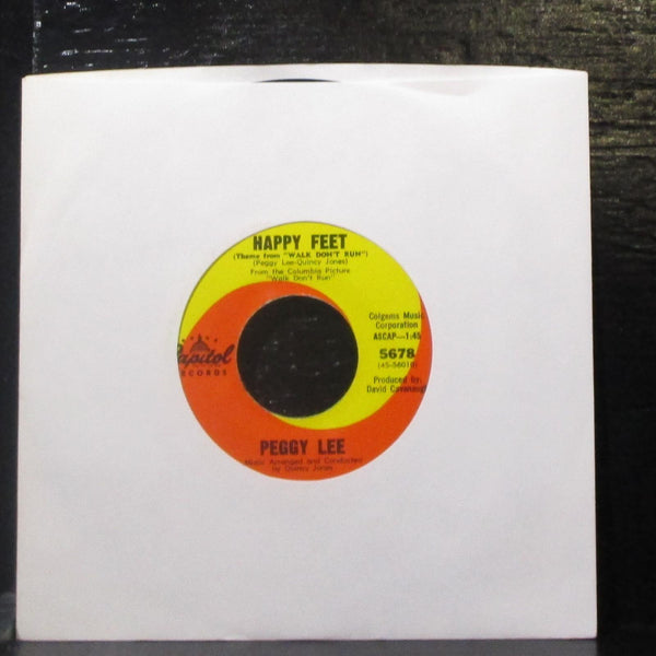 Peggy Lee - Happy Feet / Stay With Me 7" VG+ Vinyl 45 Capitol 5678 USA 1966 - Shuga Records