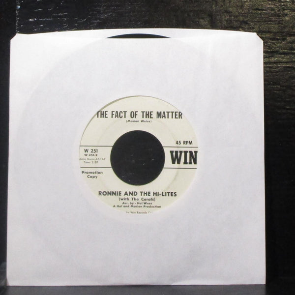 Ronnie & The Hi-Lites - You Keep Me Guessin' 7" VG+ Promo Vinyl 45 WIN W 251 USA - Shuga Records