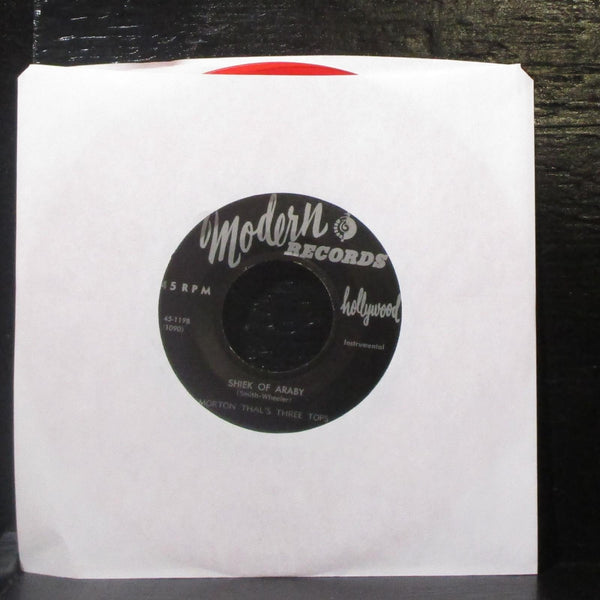 Morton Thal's Three Tops - Whispering / Shiek Of Araby 7" VG Red Vinyl 45 Modern - Shuga Records