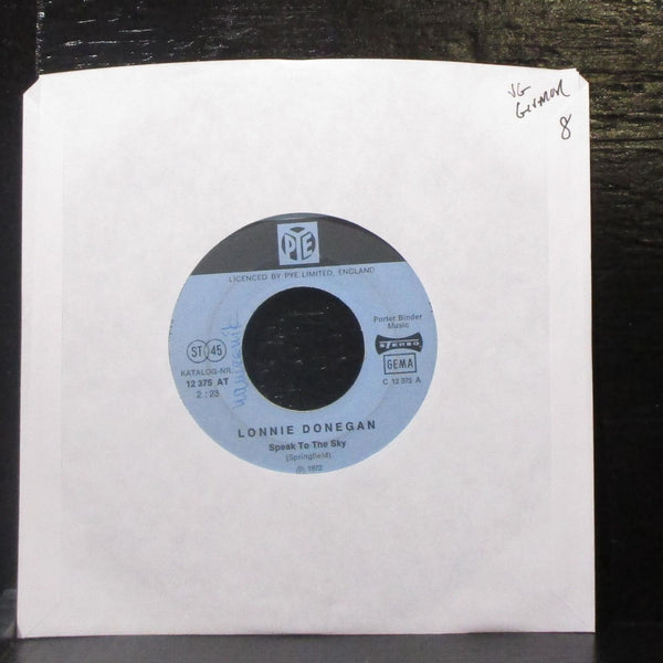 Lonnie Donegan - Speak To The Sky / Get Out Of My Life 7" VG Vinyl 45 Germany - Shuga Records