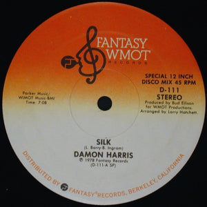 Damon Harris ‎– Silk / It's Music - VG 12” Single Record 1978 USA Original Vinyl - Disco - Shuga Records