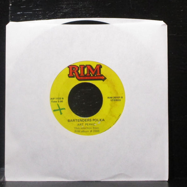 Art Perko - Tiny Bubbles / Bartenders Polka 7" VG Vinyl 45 RIM 20101 USA 1977 - Shuga Records