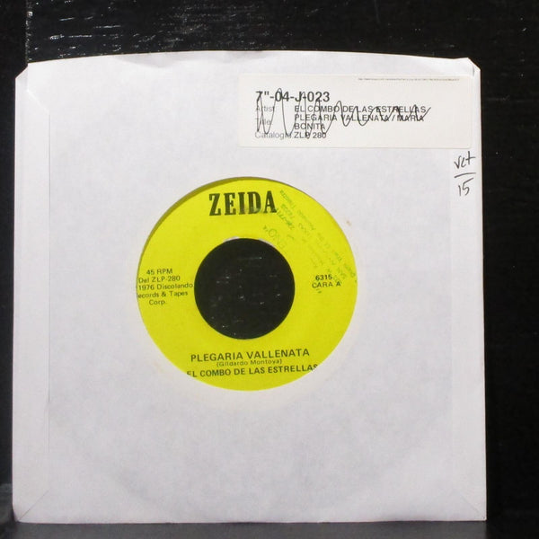 El Combo De Las Estrellas - Plegaria Vallenata / Maria Bonita 7" VG+ Vinyl 45 - Shuga Records