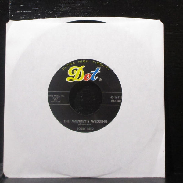 Bobby Reed - Johnny On The Spot / The Monkey's Wedding 7" VG+ Vinyl 45 Dot 1960 - Shuga Records