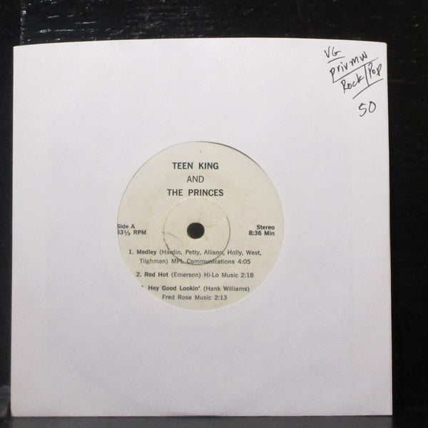 Teen King & The Princes - Medley / Red Hot / Hey Good Lookin' EP 7" VG Vinyl 33 - Shuga Records