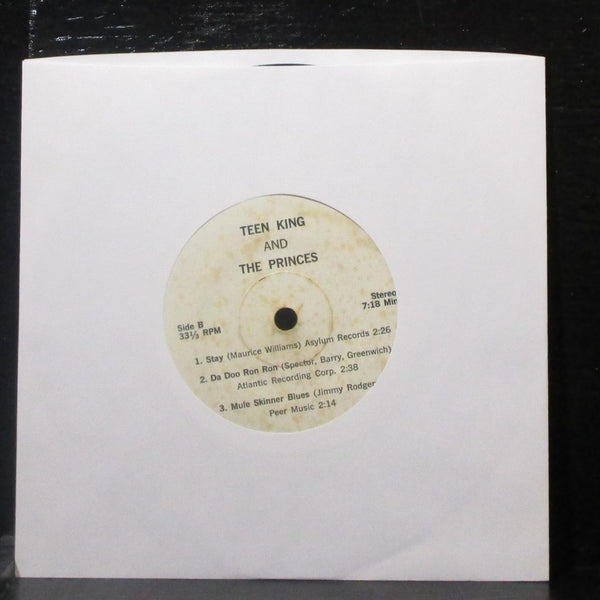 Teen King & The Princes - Medley / Red Hot / Hey Good Lookin' EP 7" VG Vinyl 33 - Shuga Records