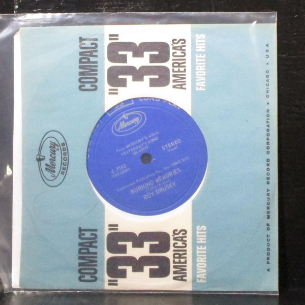 Roy Drusky - Yesterday / Burning Memories 7" VG+ Vinyl 33 Mercury C-7103 USA - Shuga Records